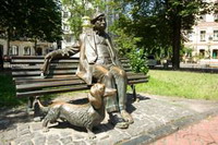 14. памятник николаю яковченко и его собаке, таксе фан-фан